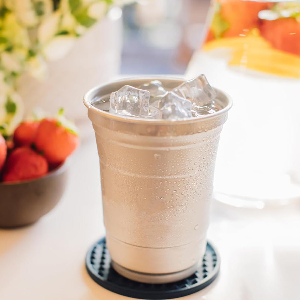 Custom Aluminum Cups Green Compostable Solo Party Drinking Beer Cups