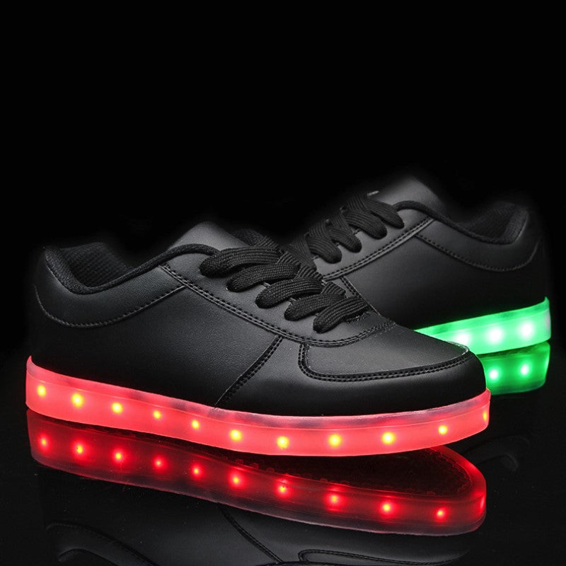 Zapatillas deportivas unisex para niños con luces LED y carga USB 