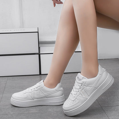 Blank White Leather Low Top Sneakers Custom Basketball Shoes Unisex