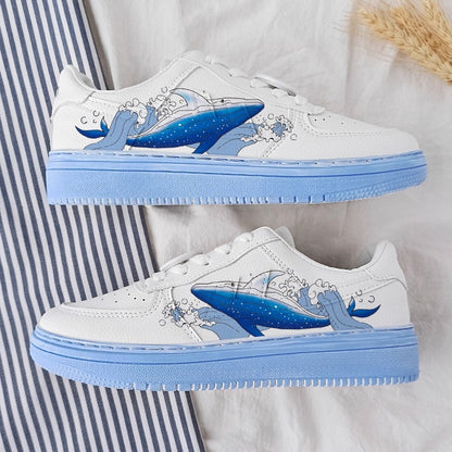 Blank White Leather Low Top Sneakers Custom Basketball Shoes Unisex