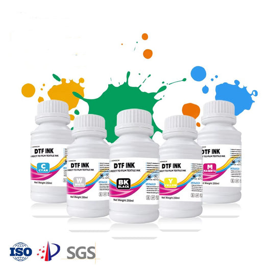 250ml 6-Color CMYKWW DTF Ink Set for L1800 L805 DX6 Heat Transfer - Colorsprinter