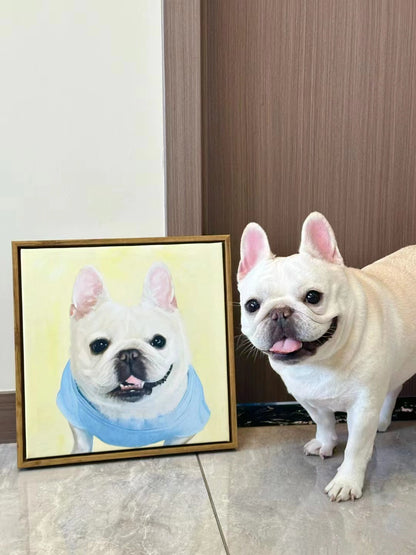 Personalized Dog Portrait Oil Painting Funny Canvas Photo Gifts