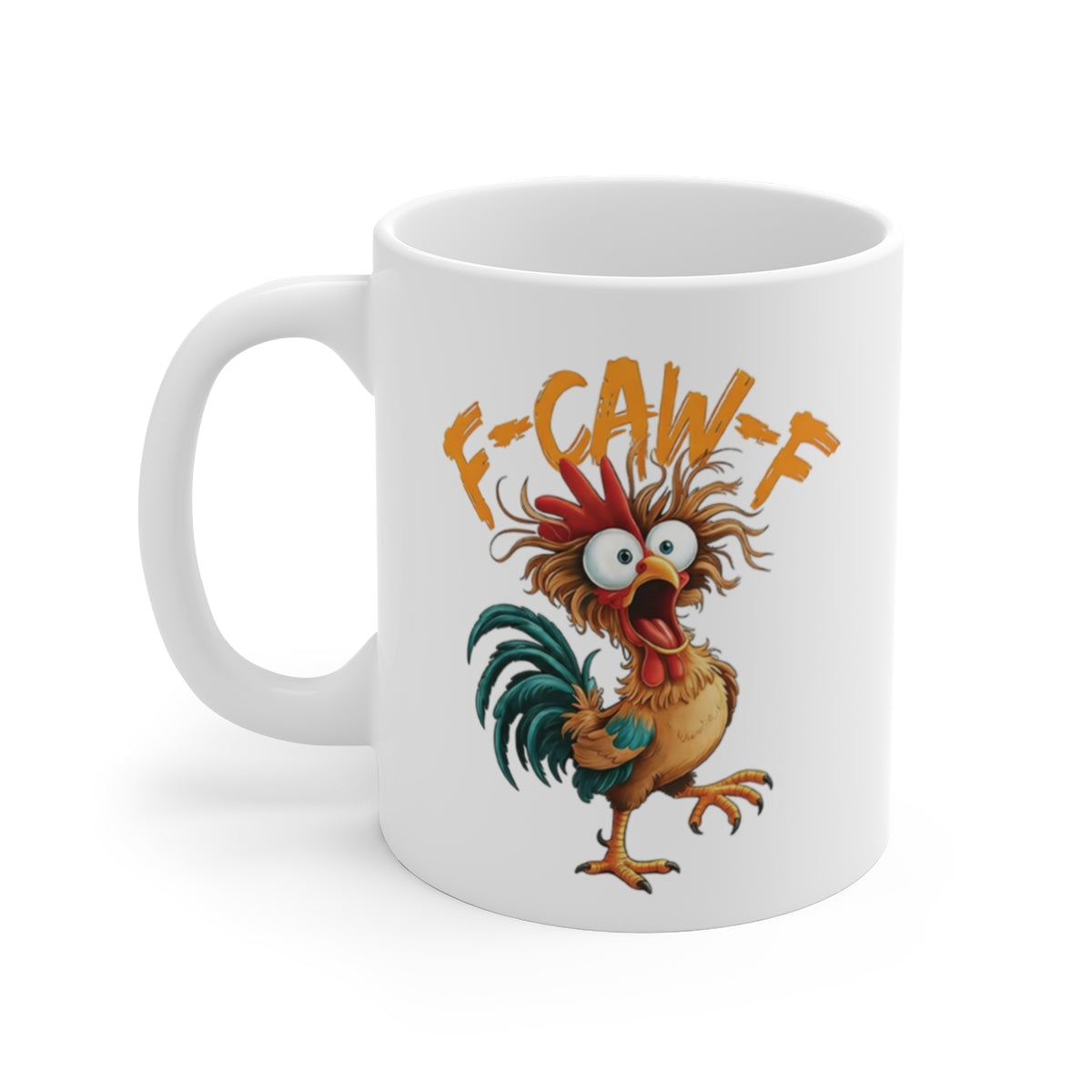 11oz F-Caw-F Funny Coffee Mug Tea Cup Gag Gifts for Men Women