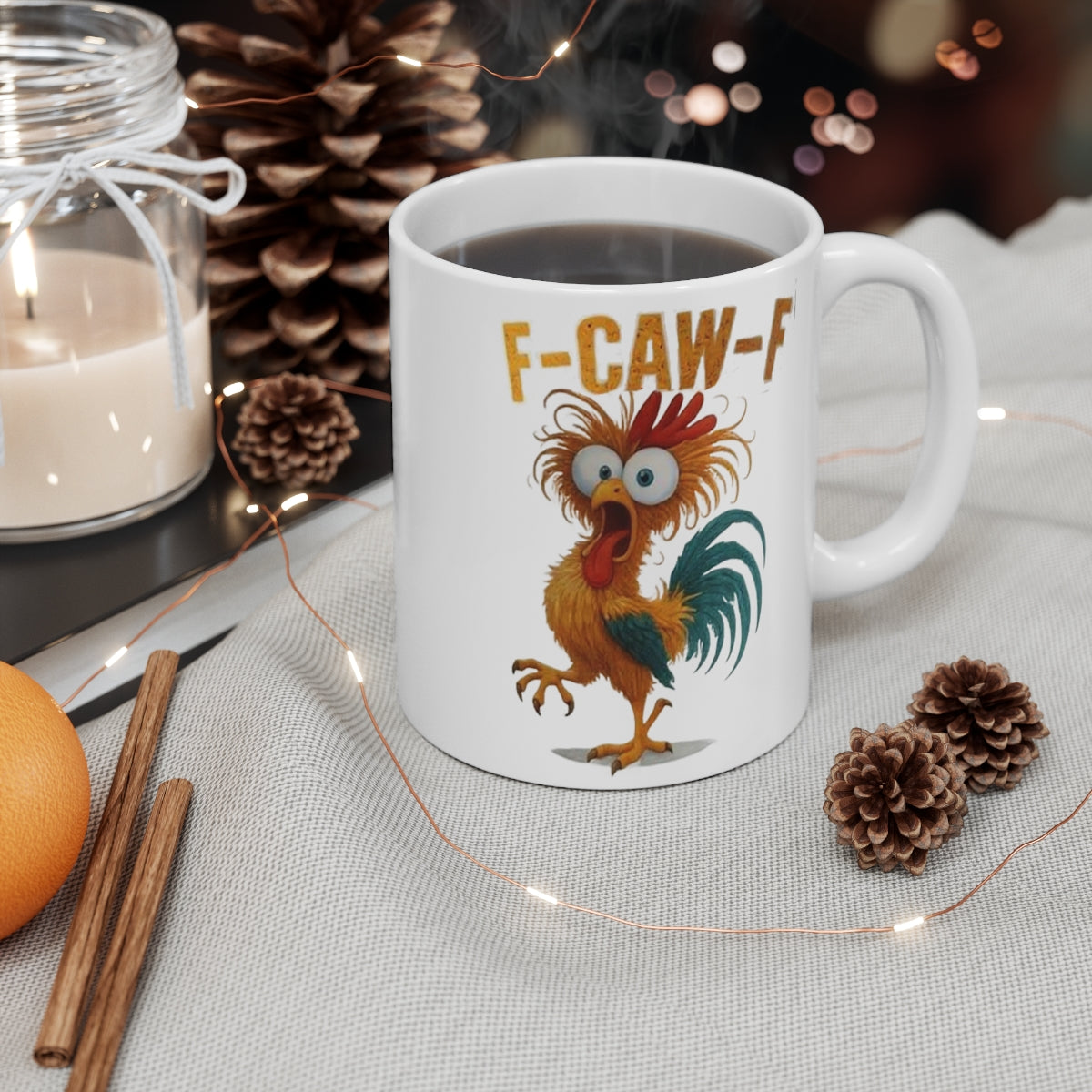 11oz Funny F-Caw-F Coffee Cup Mug Gifts for Men Women