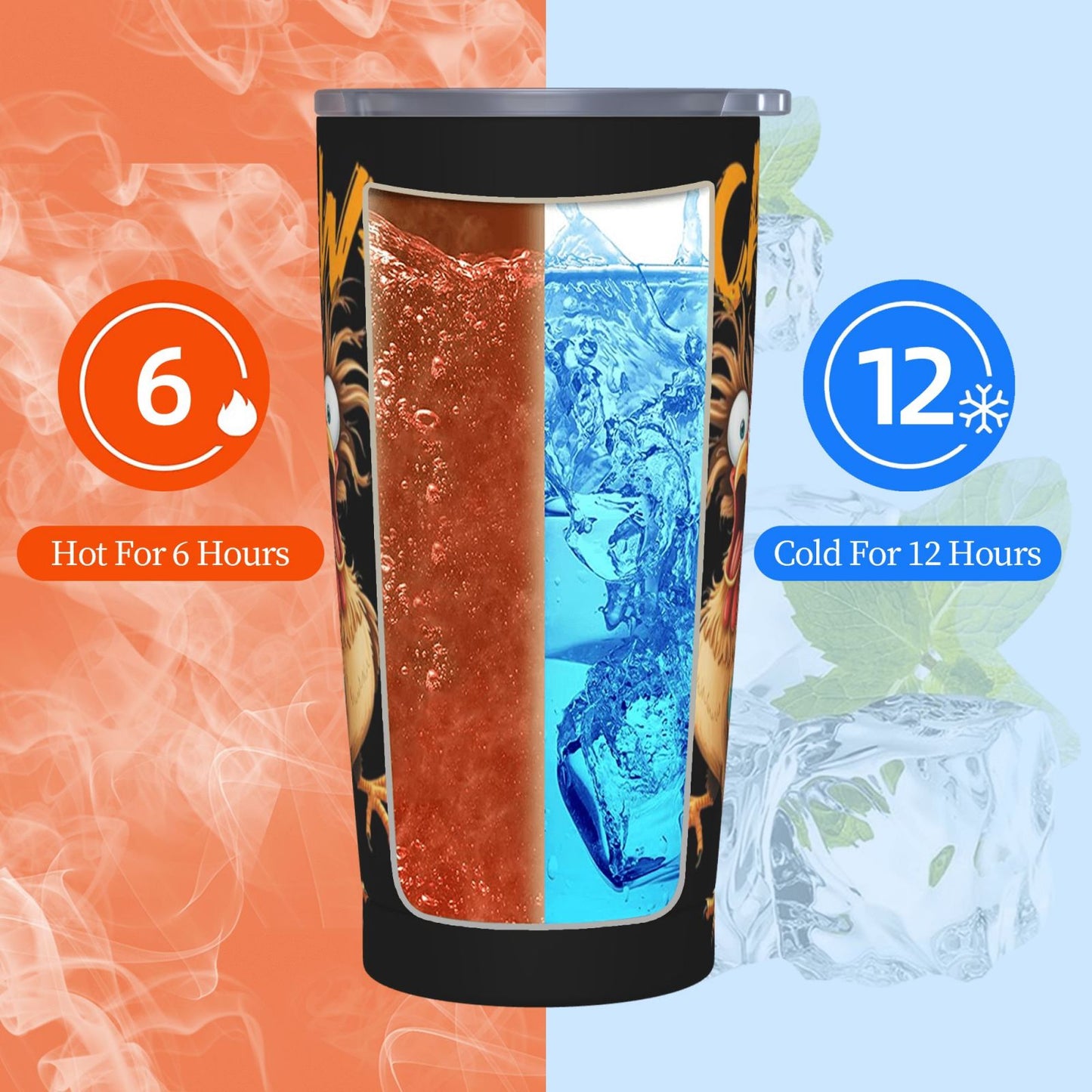 F-Caw-F Funny Coffee Mug Insulated Tumbler For Men Women Fcawf Gifts