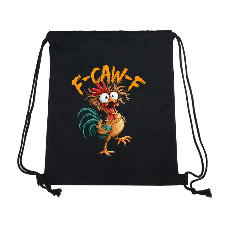 F Caw F Drawstring Bag Gym Bag BackPack Fcawf Funny Gift