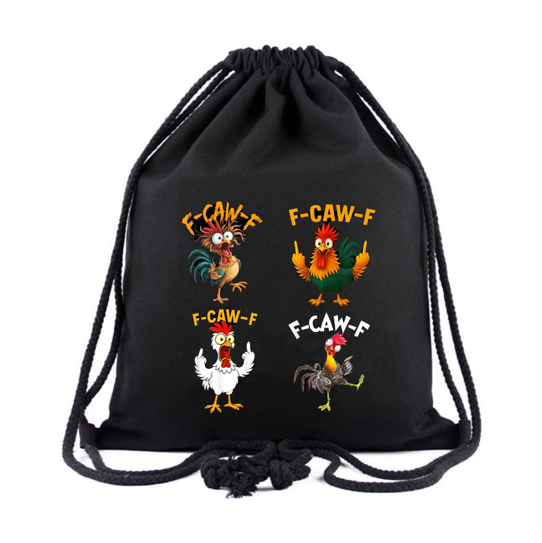 F Caw F Sports String Bag Drawstring Sackpack For Women Men