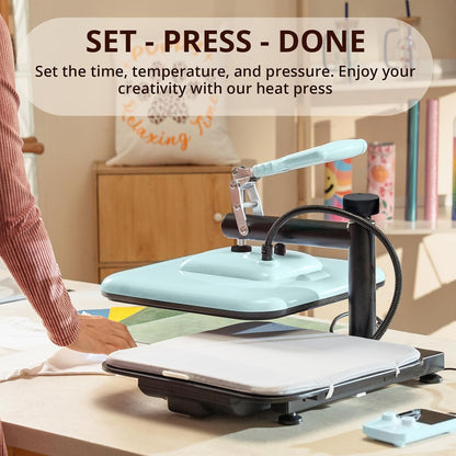 HTVRONT Heat Press Machine for T-Shirts HTV Sublimation