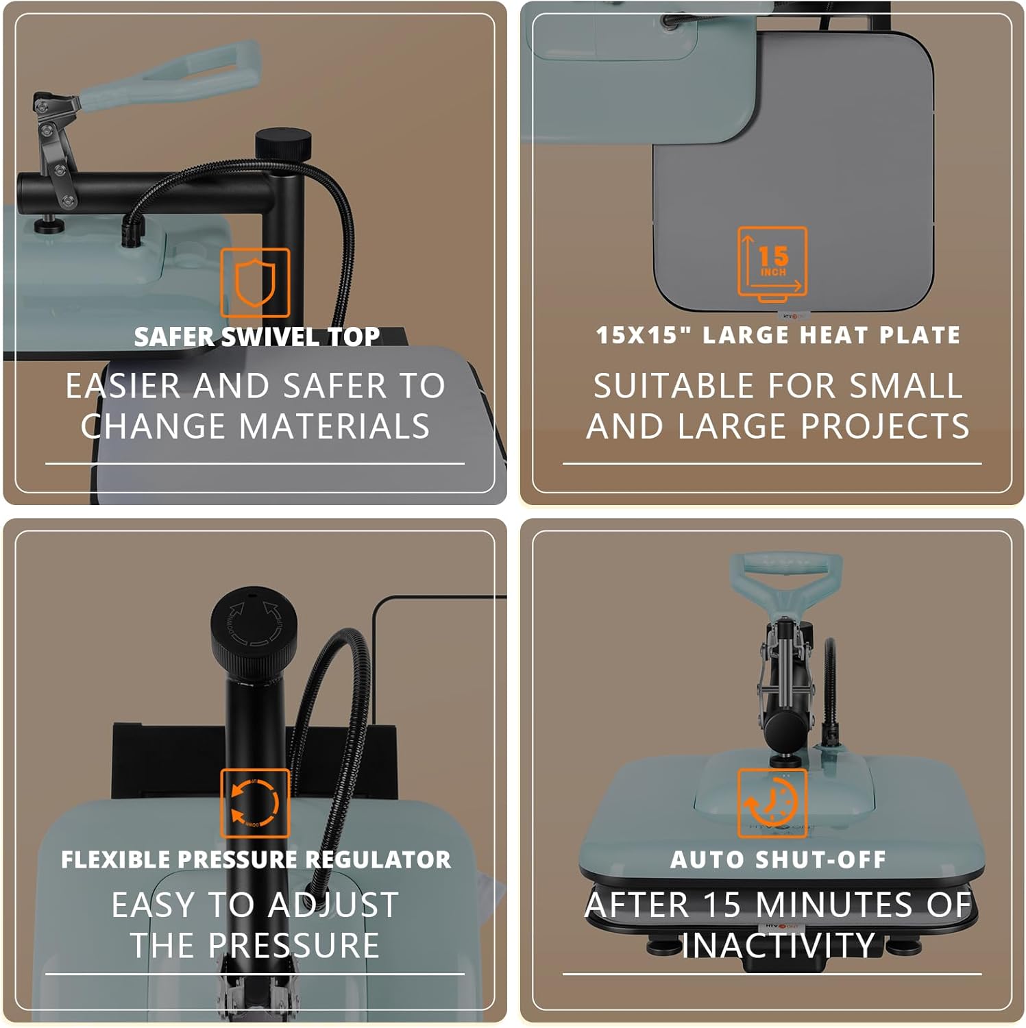 HTVRONT Heat Press Machine for T-Shirts HTV Sublimation