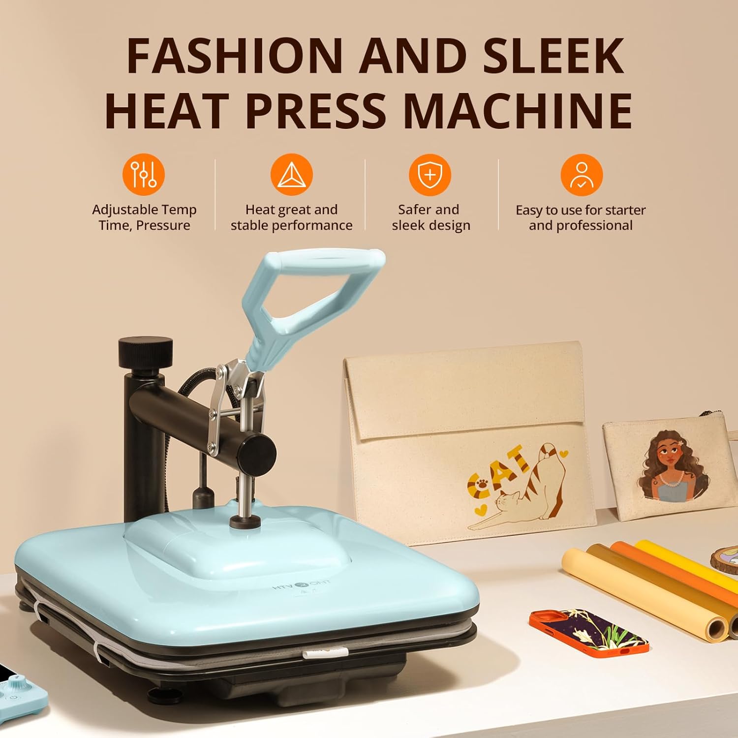 HTVRONT Heat Press Machine for T-Shirts HTV Sublimation