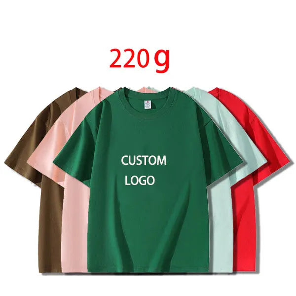 Blank Custom Cotton 220gsm Men Tshirts For Women - Colorsprinter