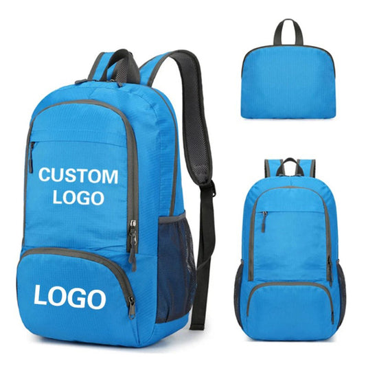 Blank Custom Waterproof Outdoor Lightweight Foldable Hiking Backpack