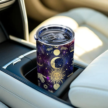 Stars And Moon Travel Mugs 20oz Coffee Tumbler Gag Gifts For Women