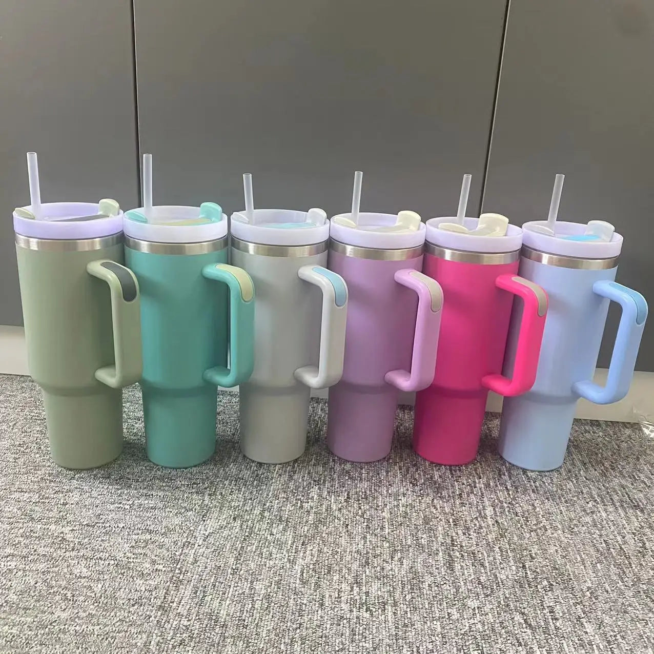 6pack 40oz Stainless Steel Tumbler Tea Personalized Custom Cups Mug