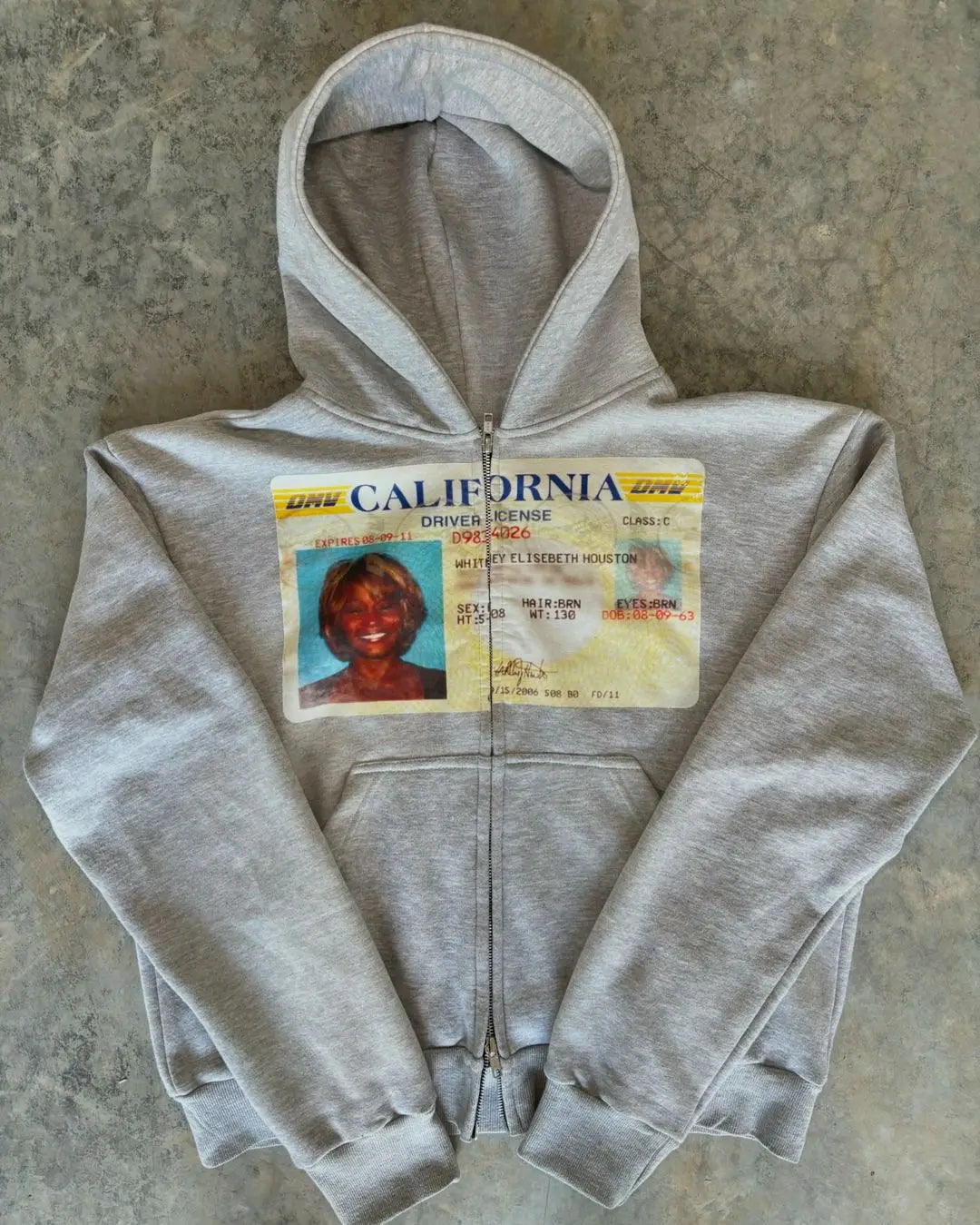 Women Y2k Zip Up Hoodie Sweatshirt Vintage Flag Jacket Streetwear