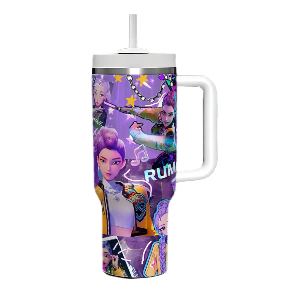 K-Pop Hunter 40oz Tumbler Stainless Steel Insulated Mug Gift 40oz No.10