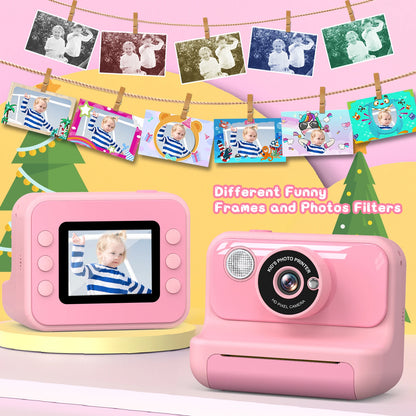 2.4 Inch Instant Print Camera For Kids Mini Camera Toy Gifts