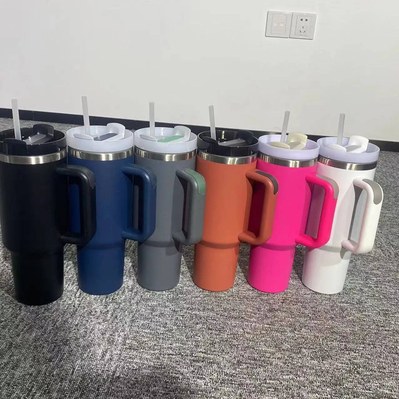 6pack 40oz Stainless Steel Tumbler Tea Personalized Custom Cups Mug