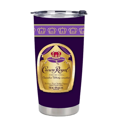 20oz Royal Crown Canadian Whisky Style Tumbler Funny Coffee Mug Gift 20oz type 2