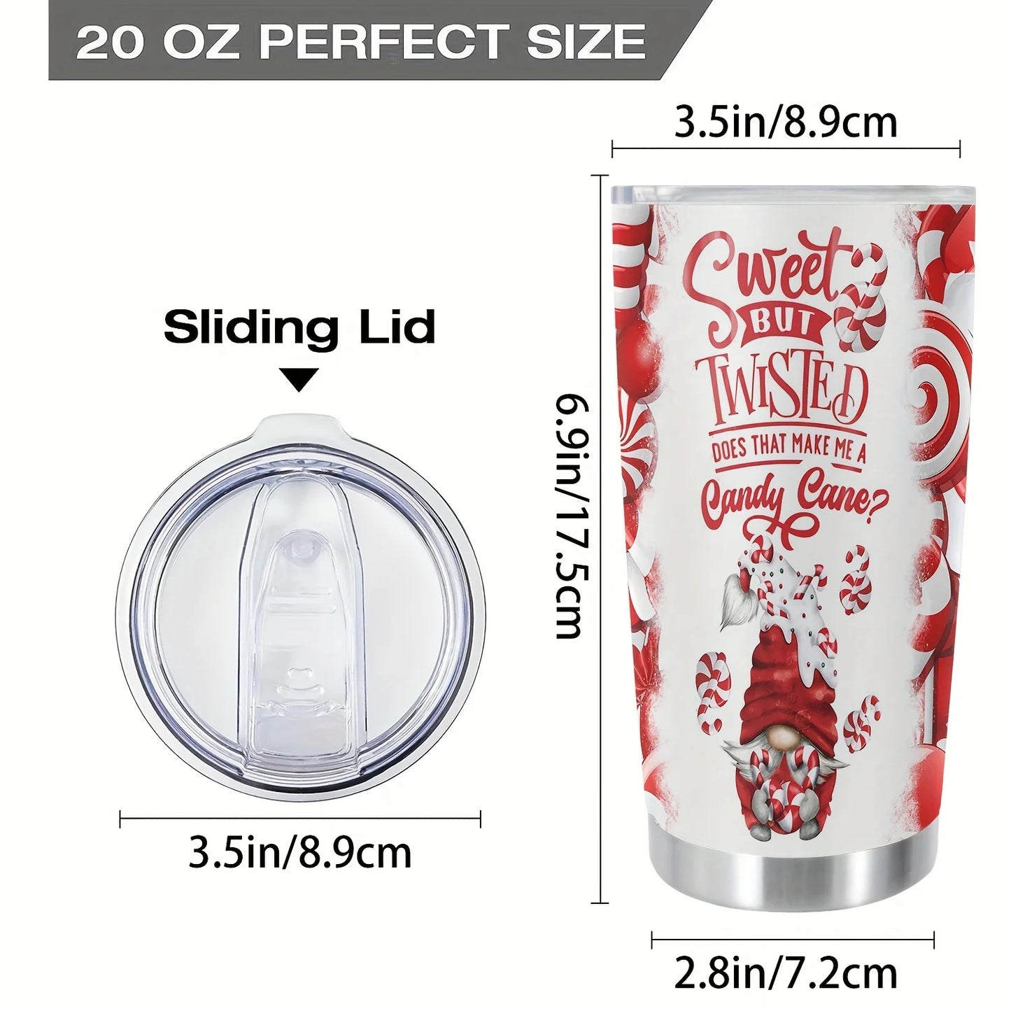 20oz Sweety Double Wall Stainless Tumbler Vacuum Insulated Travel Mug