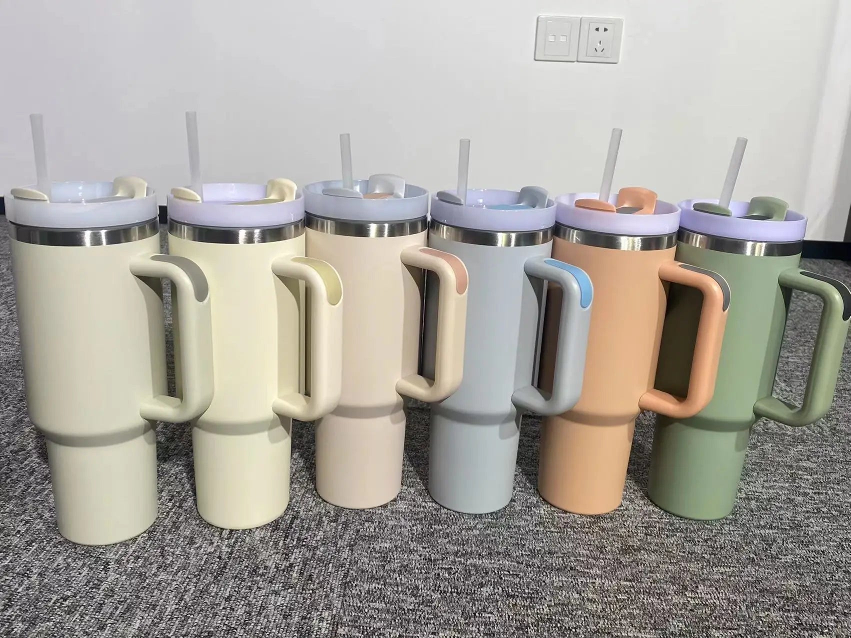 6pack 40oz Stainless Steel Tumbler Tea Personalized Custom Cups Mug