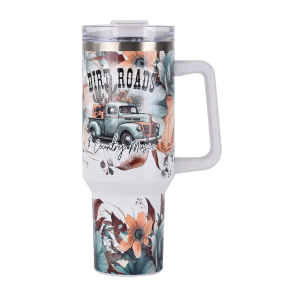 40 Oz Iced Coffee Cup Stainless Steel Vacuum Tumbler Gift 4 40 Oz