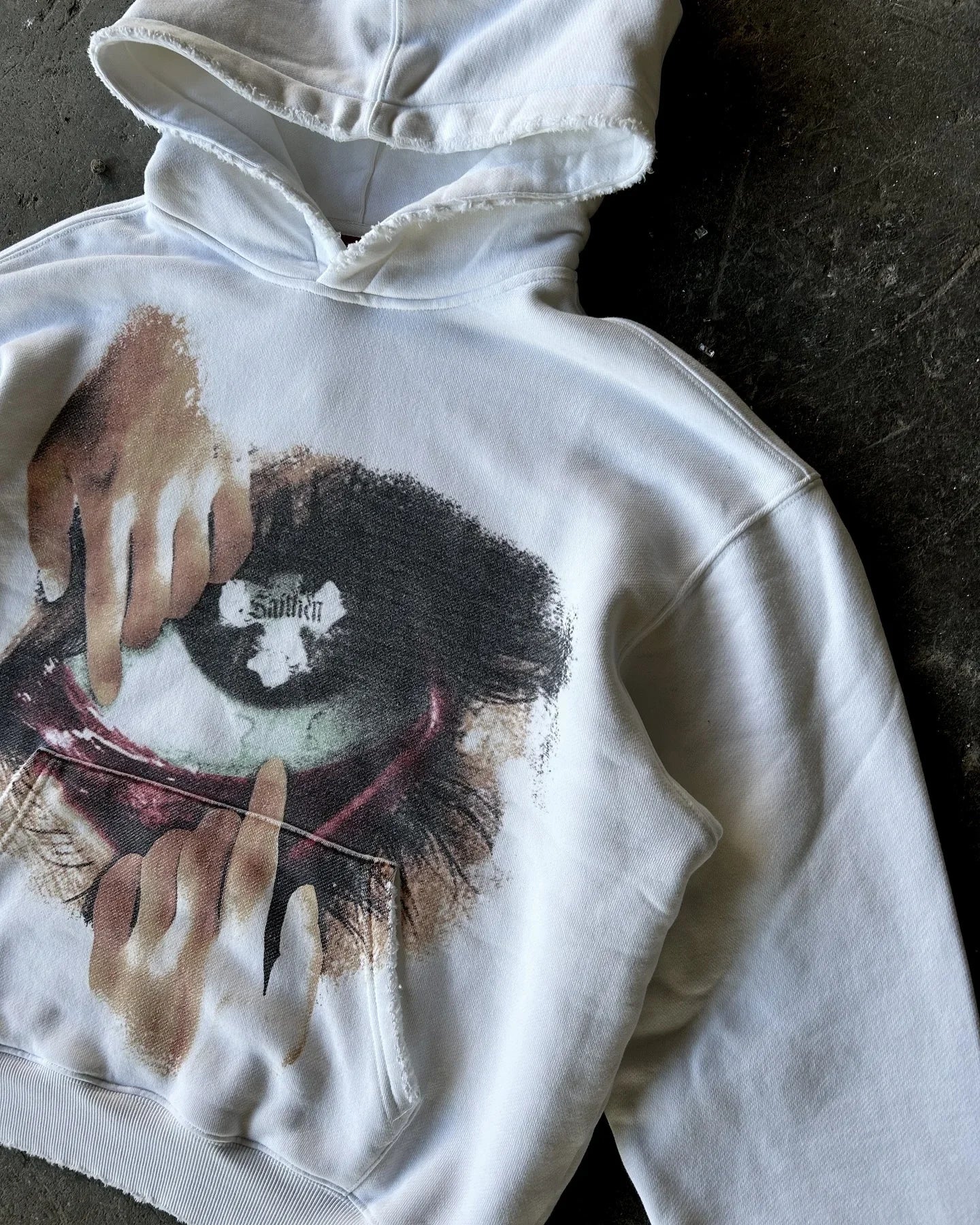 Unisex Y2k Zip Up Hoodie Retro Big-Eye Goth Hip-Hop Jacket Fall Outfit