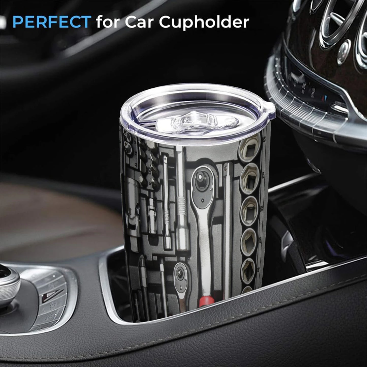 20oz Stainless Steel Insulated Tumbler Coffee Travel Mug Mechanic Gift