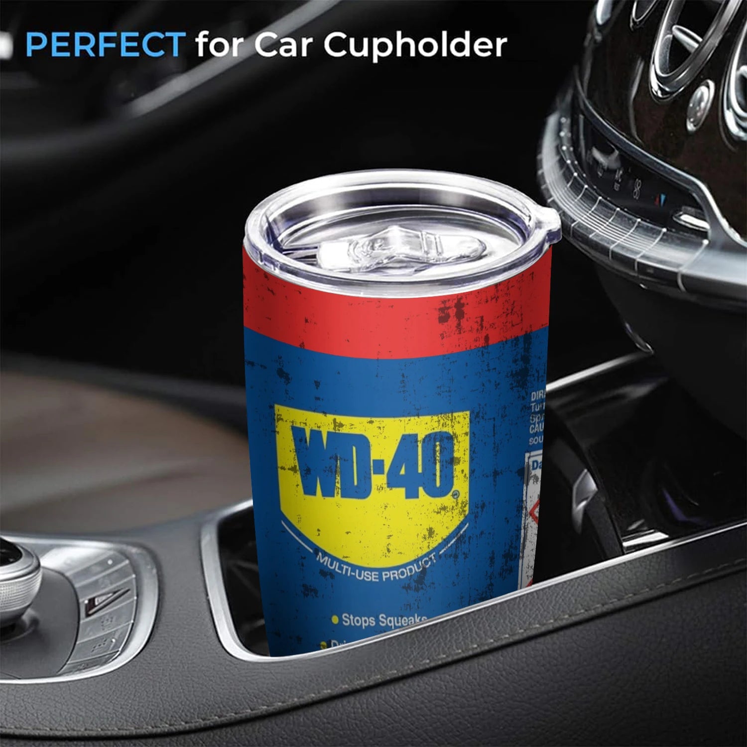 WD40 Engine Oil Stainless Steel Insulated Tumbler Gag Gifts For men