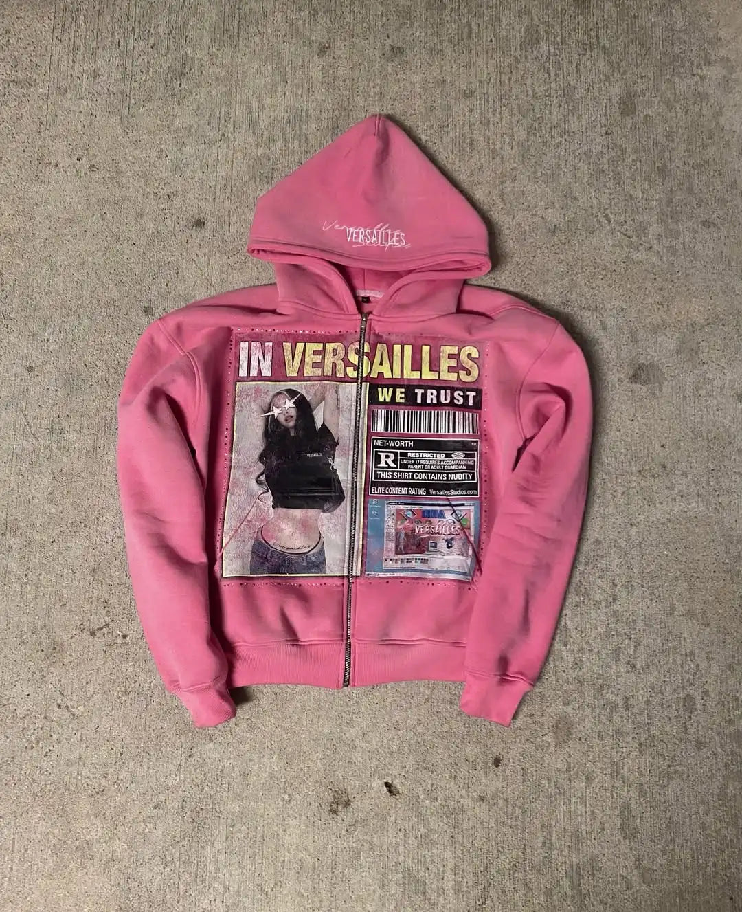 Men Women Y2k Zip Up Hoodie K-Pop Street Sportswear Jackets