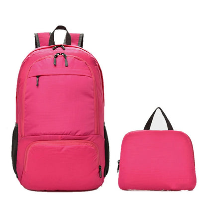Blank Custom Waterproof Outdoor Lightweight Foldable Hiking Backpack