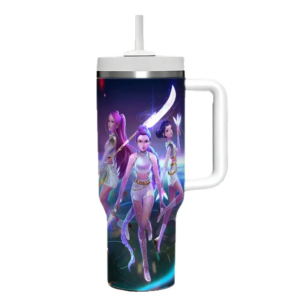 K-Pop Hunter 40oz Tumbler Stainless Steel Insulated Mug Gift
