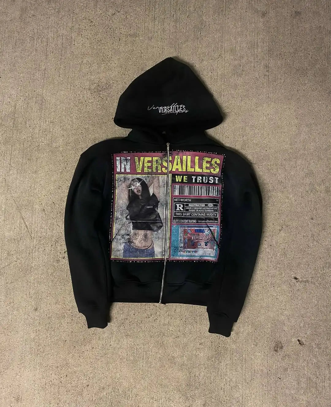 Men Women Y2k Zip Up Hoodie K-Pop Street Sportswear Jackets