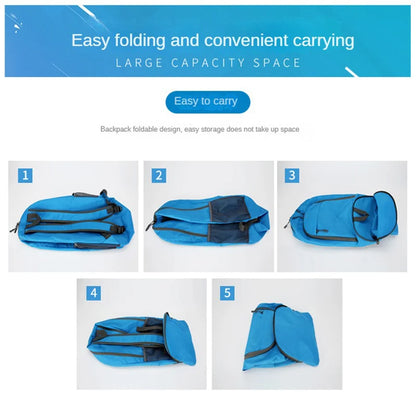 Blank Custom Waterproof Outdoor Lightweight Foldable Hiking Backpack