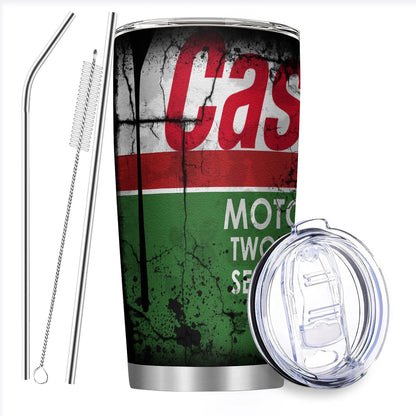 WD40 Engine Oil Stainless Steel Insulated Tumbler Gag Gifts For men 20OZ S-Castrol