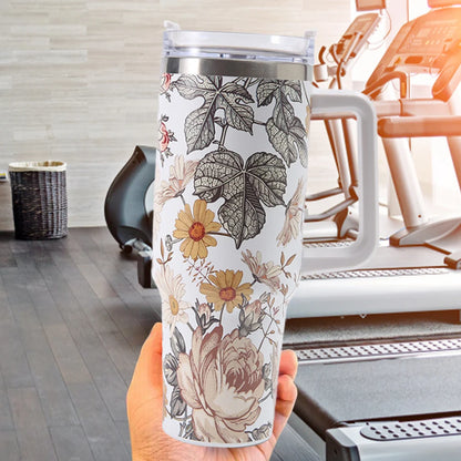 40 Oz Iced Coffee Cup Stainless Steel Vacuum Tumbler Gift