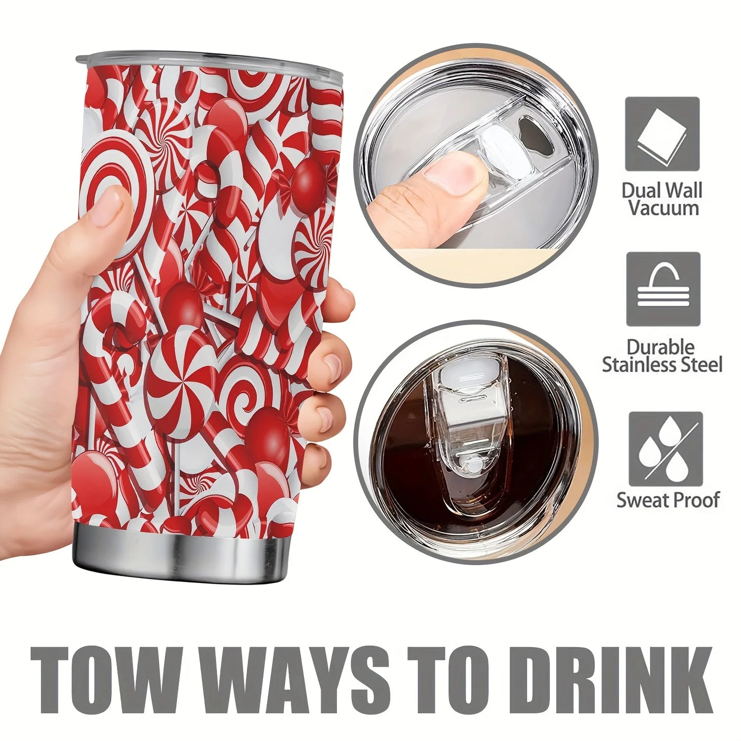 20oz Sweety Double Wall Stainless Tumbler Vacuum Insulated Travel Mug