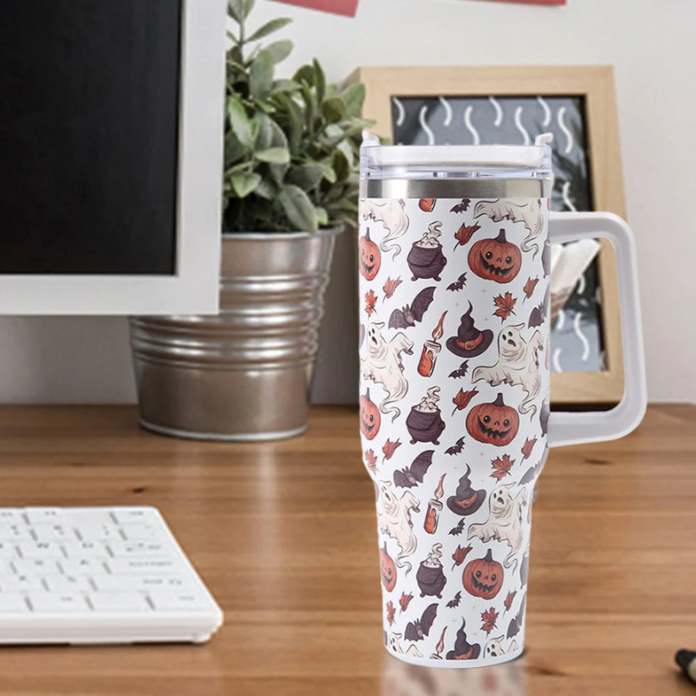 40 Oz Iced Coffee Cup Stainless Steel Vacuum Tumbler Gift