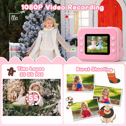 2.4 Inch Instant Print Camera For Kids Mini Camera Toy Gifts