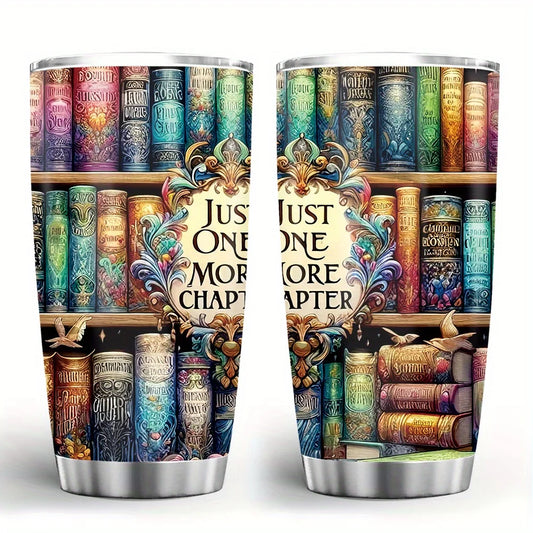Travel Book Mug 20oz Tumbler Coffee Cups Book Lover Gifts For Women 20OZ green