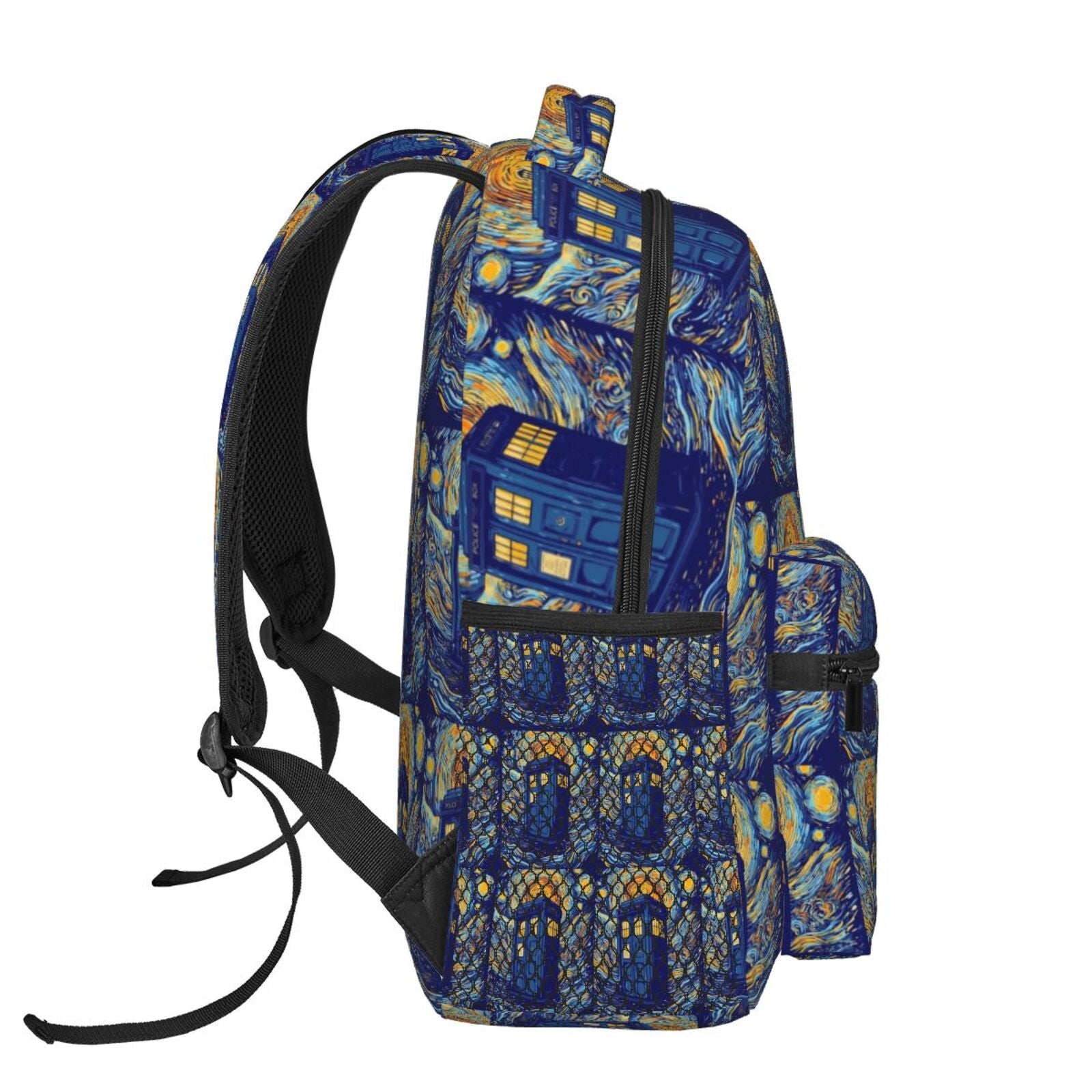 Doctor Who Police Call Box Time Machine School Backpack Book Bag Gift