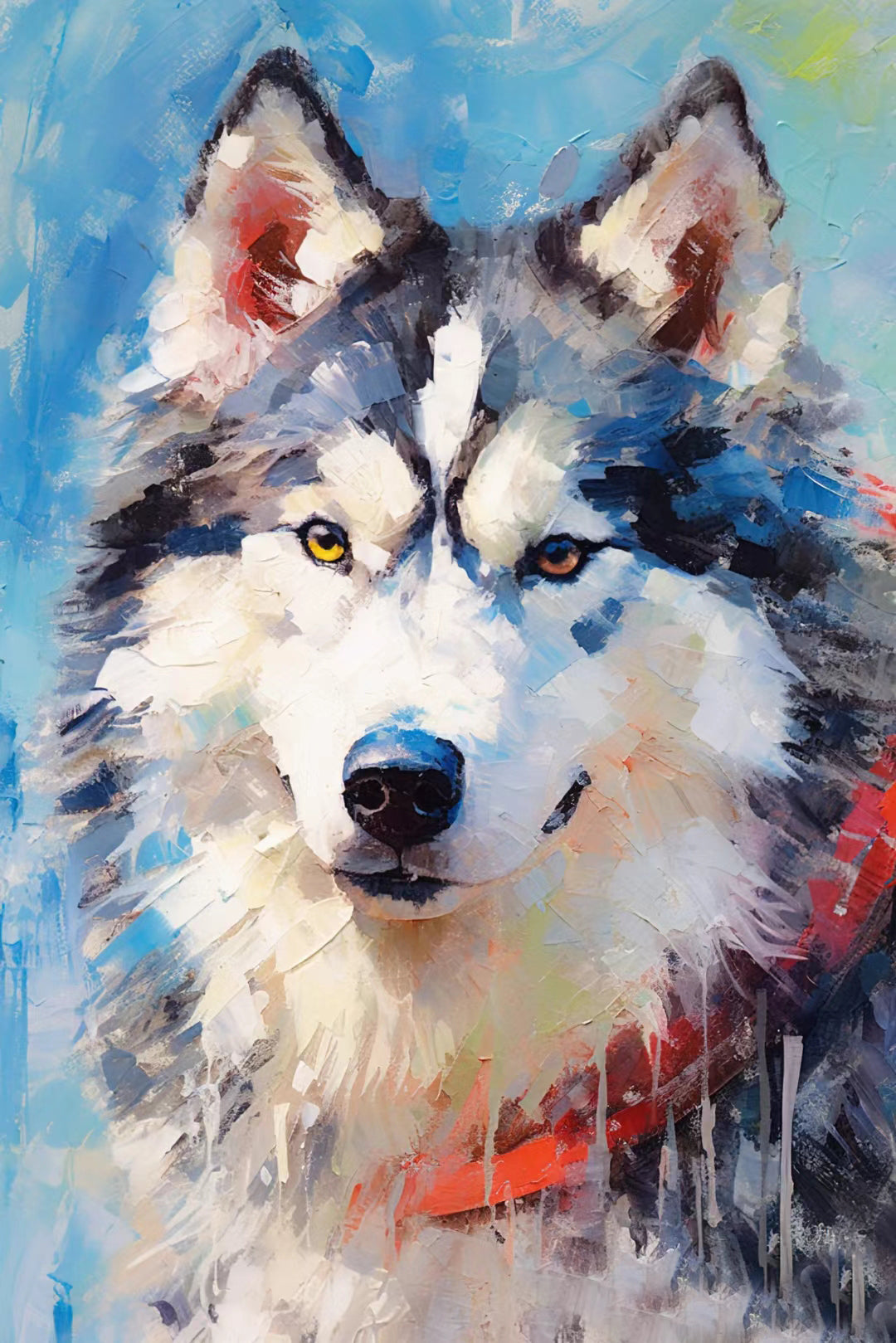 Personalized Custom Pet Oil Painting Funny Cat Canvas Photo Portrait