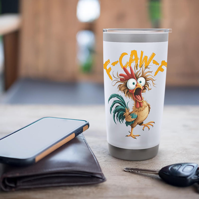 F-Caw-F Mug Gifts Travel Stainless Steel Tumbler Funny Coffee Mug