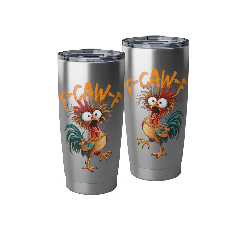 F-Caw-F Mug Gifts 20 oz Stainless Steel Insulated Coffee Cup Tumbler