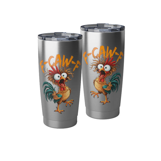 F-Caw-F Mug Gifts 20 oz Stainless Steel Insulated Coffee Cup Tumbler