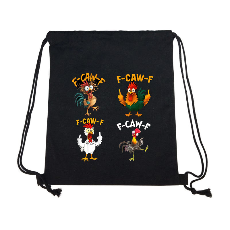 F Caw F Sports String Bag Drawstring Sackpack For Women Men