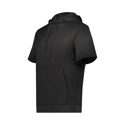 Blank Custom Men's Wicking Fleece Short Sleeve Hoodie Pullover - Colorsprinter