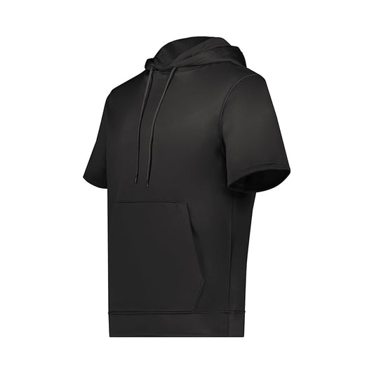 Blank Custom Men's Wicking Fleece Short Sleeve Hoodie Pullover - Colorsprinter